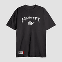 Camiseta Estampada Landfeet Preto Tema Rabisco