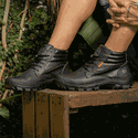 Bota coturno de segurança EPI´s em Couro ref. RP 2020 Alto Preto 