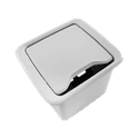 Caixa de Mesa Cinza New Três tomadas Elétricas + 4 Módulo Keystone Dutotec 