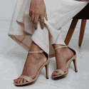 Sandália Feminina Gisele Salto Alto Nude