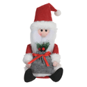 Papai Noel Sentado 20cm Saco Presente Decoração Natal