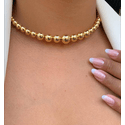 Chocker de aro em esferas 