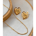 Conjunto chocker e folha 