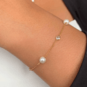 Pulseira de Perola com ponto de luz