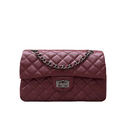 Bolsa Kiara Média Couro Cabernet Grafite