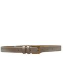 Cinto Bari Couro Off White 