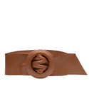 Cinto Faixa de Couro Caramelo
