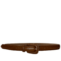 Cinto Pavia Couro Croco Caramelo