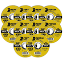 Kit 10 Discos de Desbaste 180x6,0x22,22 2816 Fertak