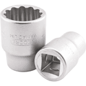 Soquete Estriado Crv Curto 24mm com Encaixe 1/2 Pol 015.115 Gedore