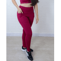 Calça Legging Luna com Ziper - Rouge