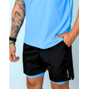 Short Action Masculino - Preto / Azul 