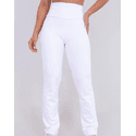 Calça Bailarina Bolso Traseiro - Branca