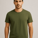 Camiseta básica verde escura 