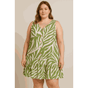 Vestido Folhagem Tropical