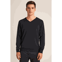 Malha V-Neck Clássica Navy