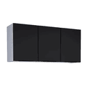 Armário Aéreo Cozinha Aço Júpiter Flat Preto 120 - COZIMAX