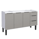 Gabinete Cozinha Aço Júpiter Flat Cinza 150 - COZIMAX