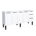 Gabinete Cozinha Aço Júpiter Flat Branco 180 - COZIMAX