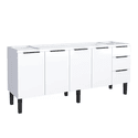 Gabinete Cozinha Aço Júpiter Flat Branco 200 - COZIMAX