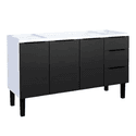 Gabinete Cozinha Aço Júpiter Flat Preto 150 - COZIMAX