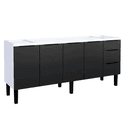Gabinete Cozinha Aço Júpiter Flat Preto 200 - COZIMAX