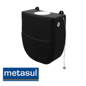 Caixa Descarga Plástica Preto 9L Inova - Metasul