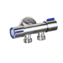 Registro Duplo 1/2'' De Inox Com Duas Saídas