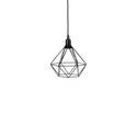 Luminária Armado Diamante Preto 22X17 REF30131 - NOBRE