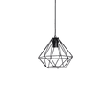 Luminária Armado Diamante Preto 27,5X29 REF30137 - NOBRE