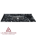 Pia Granito Preto Indiano Com Cuba 180x56 - LA GRANITOS