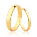 Par de Alianças Tradicionais em Ouro 10K
