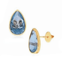 Brinco Ponto de Luz Gota em Ouro 18K