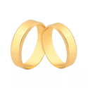 Aliança Chanfrada em Ouro 18K - 5mm