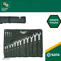 Jogo de Chave Combinada Angulada 45º SATA 16 peças 1/4" à 1.1/4"– ST08041G