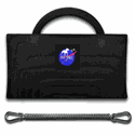 Kit spring pole mordedor pillow, mola spring e mosquetões PRETO