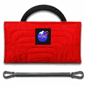 Kit spring pole mordedor pillow, mola spring e mosquetões VERMELHO