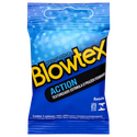 Preservativo Action Texturizado 03 Unidades Blowtex