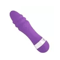 VIBRADOR COM ANÉIS PONTO G TOQUE AVELUDADO 10X2,5CM Cor:Roxo