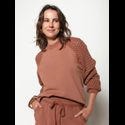 Blusa Moletom c/ Tricot Biamar - Mocha Mousse