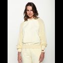 Blusa Moletom c/ Tricot Biamar - Manteiga