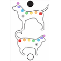 Gráfico Figuras Animais Chakras Gato e Cachorro PS PVC