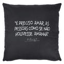 CAPA DE ALMOFADA RENATO RUSSO - Preta