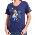 Babylook Mundo Alice - Marinho