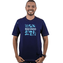 Camiseta Macondo - marinho