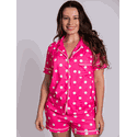 Pijama Feminino Americano Curto Pink Poás