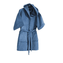  Dohler Roupão Velour Infantil C/ Capuz - Azul GG