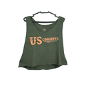 Cropped Feminino Cavado Verde Musgo
