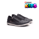 Sapatenis Infantil Franshoes Calce Facil Preto