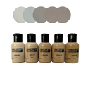 Tinta Acrílica Fosca para Couro e Tecido - Pack Areia com 5 Cores - Custom Ink Nuances 30ml